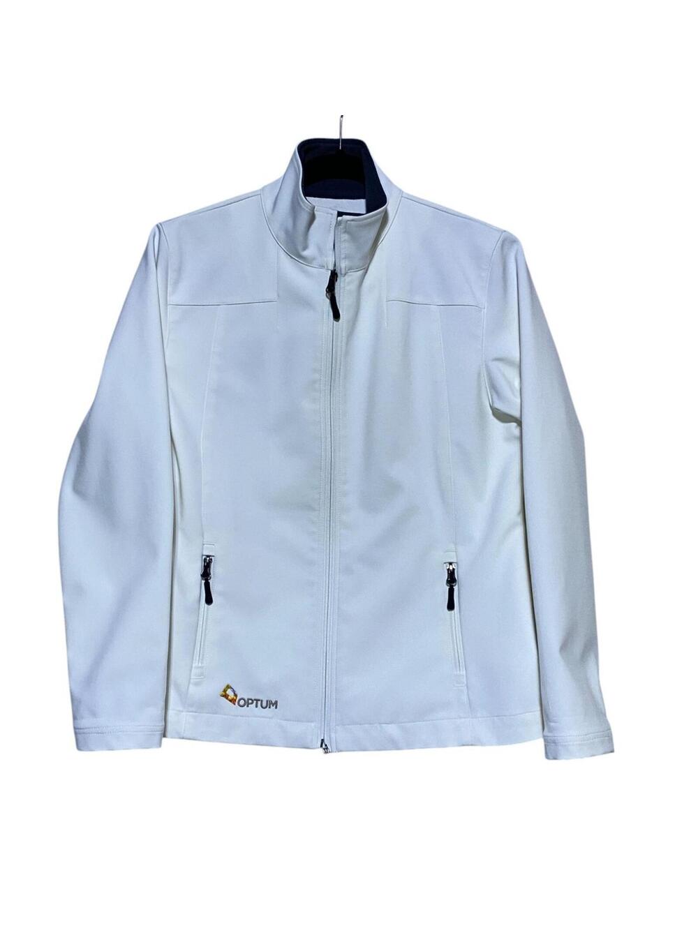 Destinations Indesign Global Full Zip Jacket Womens Medium Optum Logo White
